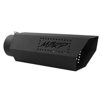 MBRP® - Stainless Steel Hexagonal Angle Cut Bolt-On Black Coated Exhaust Tip (4" Inlet, 5" Outlet, 16" Length)