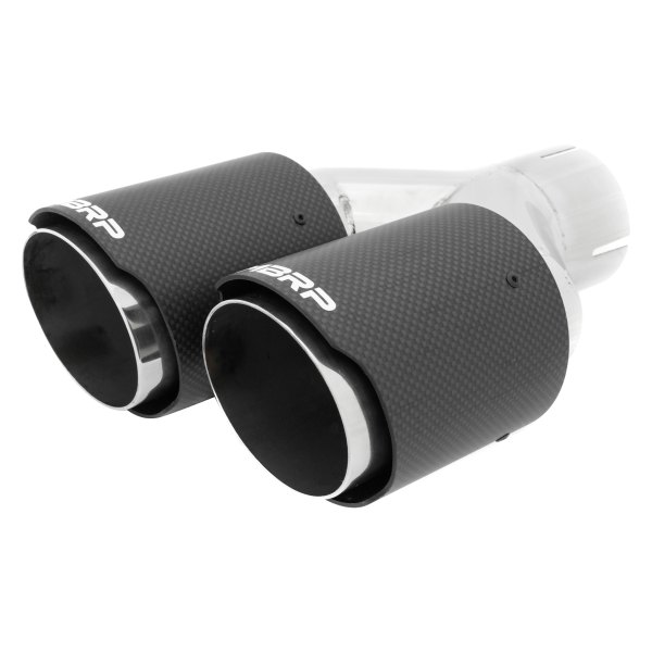 MBRP® - Passenger Side 304 SS Round Dual Carbon Fiber Exhaust Tip