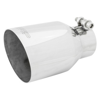 MBRP® - 304 SS Round Angle Cut Single-Wall Exhaust Tip (2.5" Inlet, 4" Outlet, 6.5" Length)