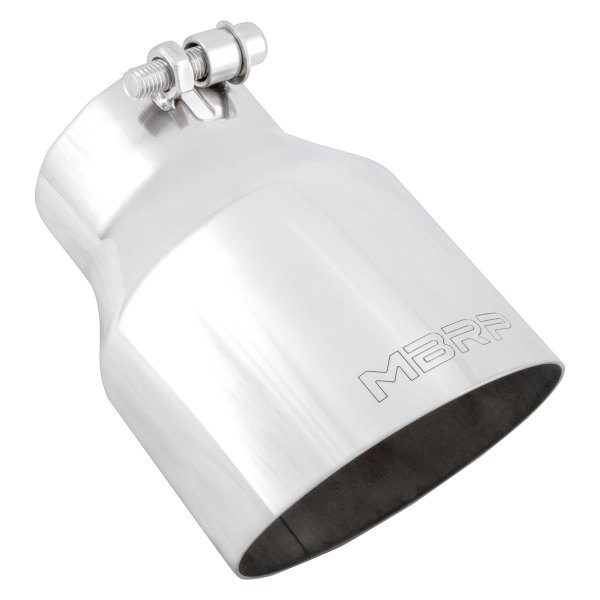 MBRP® - 304 SS Round Angle Cut Single-Wall Polished Exhaust Tip