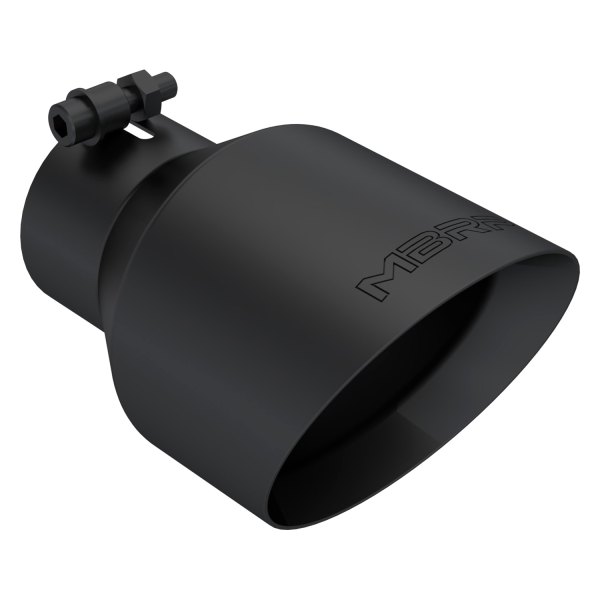 MBRP® - Armor BLK™ 304 SS Round Angle Cut Double-Wall Black Coated Exhaust Tip