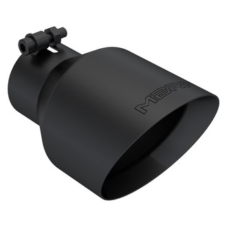 MBRP® - Armor BLK™ 304 SS Round Angle Cut Black Coated Exhaust Tip