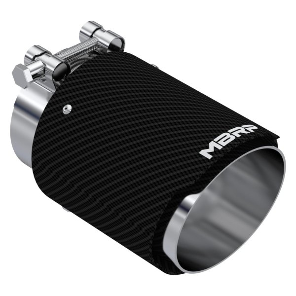 MBRP® - Armor Pro™ 304 SS Round Angle Cut Carbon Fiber Exhaust Tip