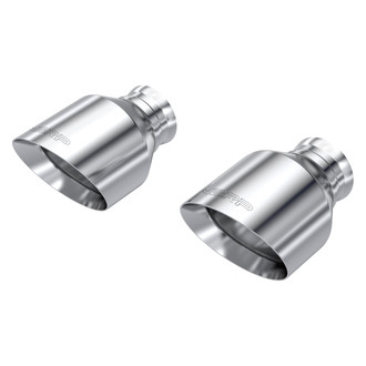 MBRP® - Armor Pro™ 304 SS Round Angle Cut Clamp-On Double-Wall Polished Exhaust Tips