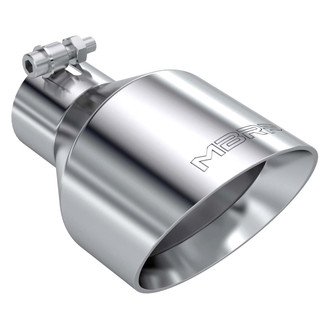 MBRP® - Armor Pro™ 304 SS Round Angle Cut Double-Wall Polished Exhaust Tip (2.5" Inlet, 5" Outlet, 8" Length)