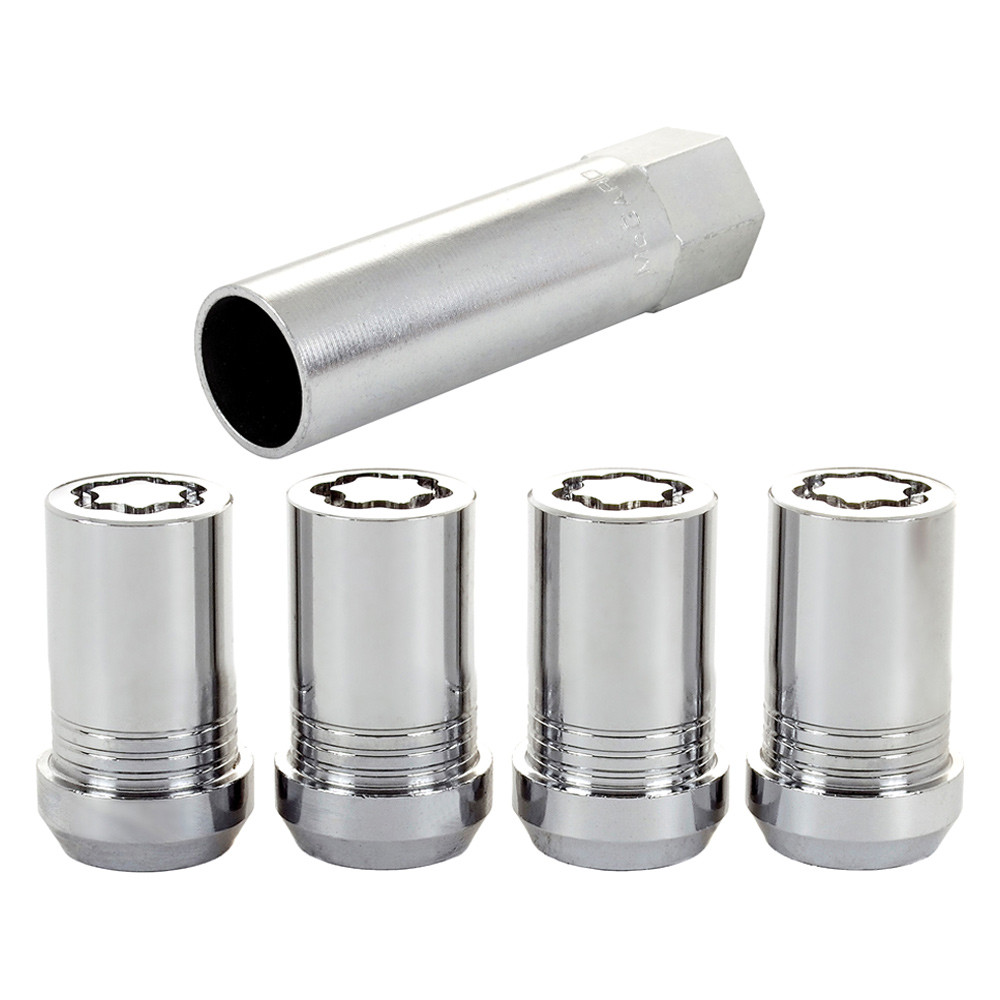 McGard® 25115 - Chrome Silver Cone Seat Tuner Wheel Lock Set