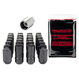 McGard® - Chrome Black Cone Seat Long Lug Wheel Installation Kit