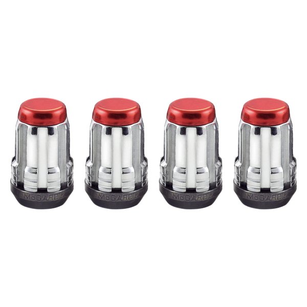 McGard® - Chrome with Red Cap Cone Seat SplineDrive Lug Nuts