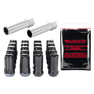 McGard® - Chrome Black Cone Seat SplineDrive Lug Wheel Installation Kit
