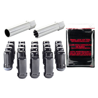 McGard® - Chrome Black Cone Seat SplineDrive Lug Wheel Installation Kit
