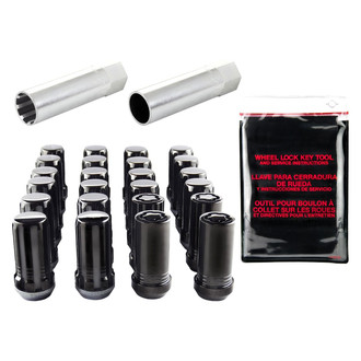 McGard® - Chrome Black Cone Seat SplineDrive Lug Wheel Installation Kit