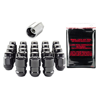 McGard® - Chrome Black Cone Seat Bulge Lug Wheel Installation Kit