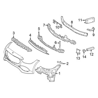 Mercedes-Benz OE - Front Bumper & Grille - Bumper & Components (Inner Components)