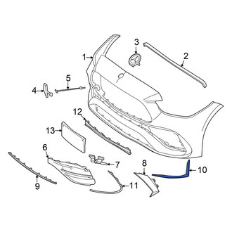 Mercedes-Benz OE - Front Left Outer Spoiler