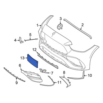 Mercedes-Benz OE - Front License Plate Bracket