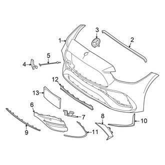Mercedes-Benz OE - Front Bumper & Grille - Bumper & Components
