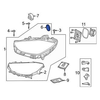 Mercedes-Benz OE - Front Headlight Bulb Cap