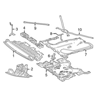 Mercedes-Benz OE - Radiator Support - Splash Shields