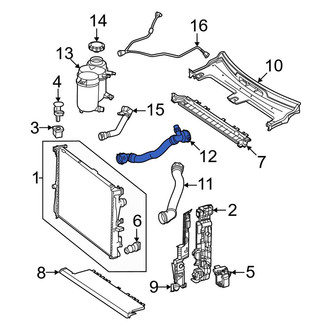 Mercedes-Benz OE - Lower Radiator Coolant Hose