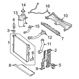 Mercedes-Benz OE - Cooling - Radiator & Components (Primary Cooling), (Gas)