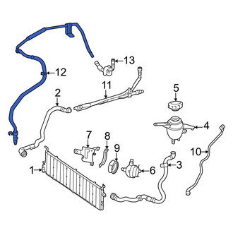 Mercedes-Benz OE - Front Drive Motor Battery Pack Coolant Hose