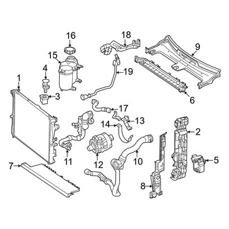 Mercedes-Benz OE - Cooling - Radiator & Components (Primary Cooling), (3.0L)