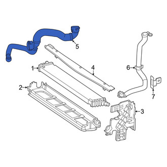 Mercedes-Benz OE - Right Radiator Coolant Hose