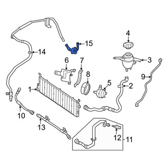 Mercedes-Benz OE - Rear Drive Motor Battery Pack Coolant Hose
