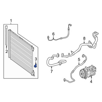 Mercedes-Benz OE - A/C Refrigerant Pressure Sensor