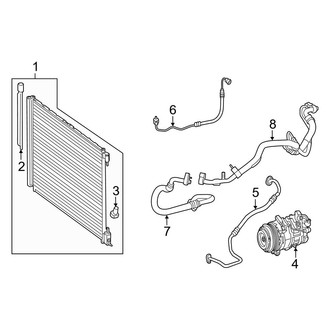 Mercedes-Benz OE - Air Conditioner & Heater - Condenser, Compressor & Lines (Gas)