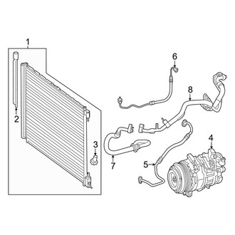 Mercedes-Benz OE - Air Conditioner & Heater - Condenser, Compressor & Lines (Convertible / Coupe)