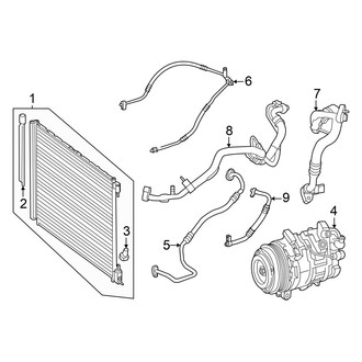 Mercedes-Benz OE - Air Conditioner & Heater - Condenser, Compressor & Lines