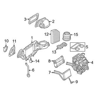 Mercedes-Benz OE - Air Conditioner & Heater - Evaporator & Heater Components