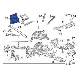 Mercedes-Benz OE - Front Right Firewall