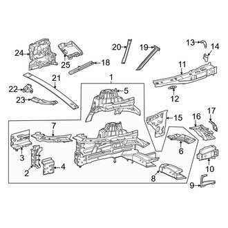 Mercedes-Benz OE - Fender - Structural Components & Rails