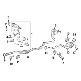 Mercedes-Benz OE - Exhaust System - Exhaust Components (Convertible / Coupe)