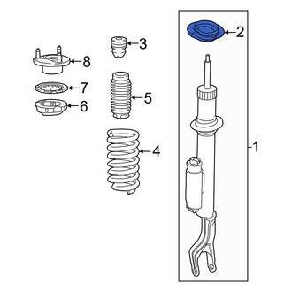 Mercedes-Benz OE - Front Lower Coil Spring Insulator