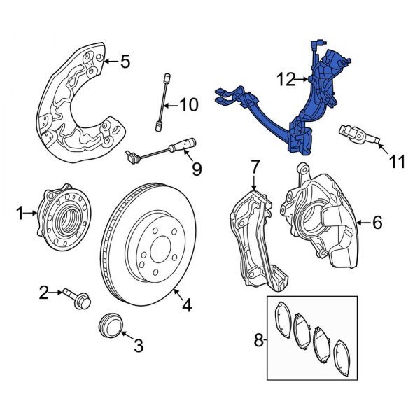 MercedesBenz OE 2065400901 Front Left ABS Wheel Speed Sensor Wiring