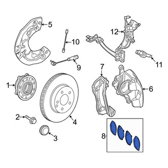 Mercedes-Benz OE - Front Disc Brake Pad Set