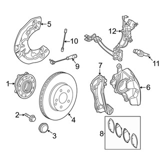 Mercedes-Benz OE - Front Suspension - Brake Components (AWD)