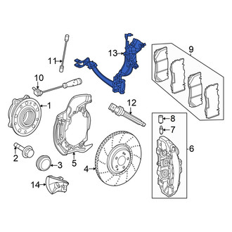 Mercedes-Benz OE - Front Left ABS Wheel Speed Sensor Wiring Harness