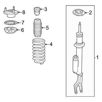 Mercedes-Benz OE - Front Suspension - Struts & Components