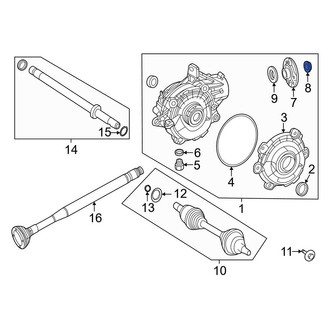 Mercedes-Benz OE - Drive Shaft Flange Yoke Nut