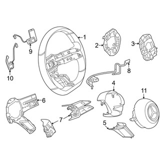 Mercedes-Benz OE - Steering Wheel & Trim (Sport Wheel), (Sedan)