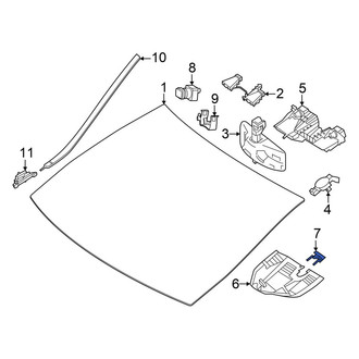 Mercedes-Benz OE - Interior Rear View Mirror Cover Access Cover