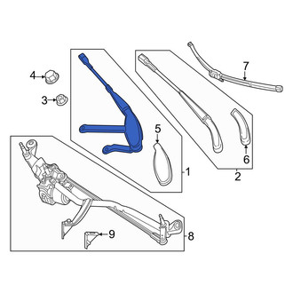 Mercedes-Benz OE - Left Wiper Arm