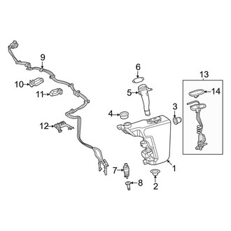 Mercedes-Benz OE - Windshield - Washer Components (Sedan)