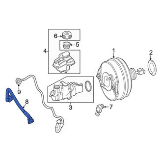 Mercedes-Benz OE - Front Brake Vacuum Hose