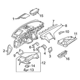 Mercedes-Benz OE - Instrument Panel Components (Sedan)