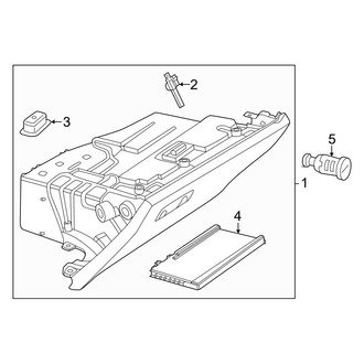 Mercedes-Benz OE - Instrument Panel - Glove Box (Sedan)